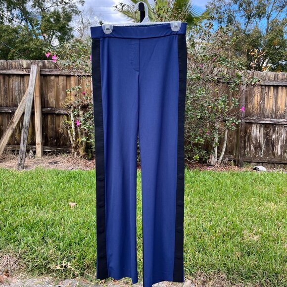 Theory Snap Performance Tech Good Wool Blend Pants in Sea Blue Size P / XS - Picture 4 of 11